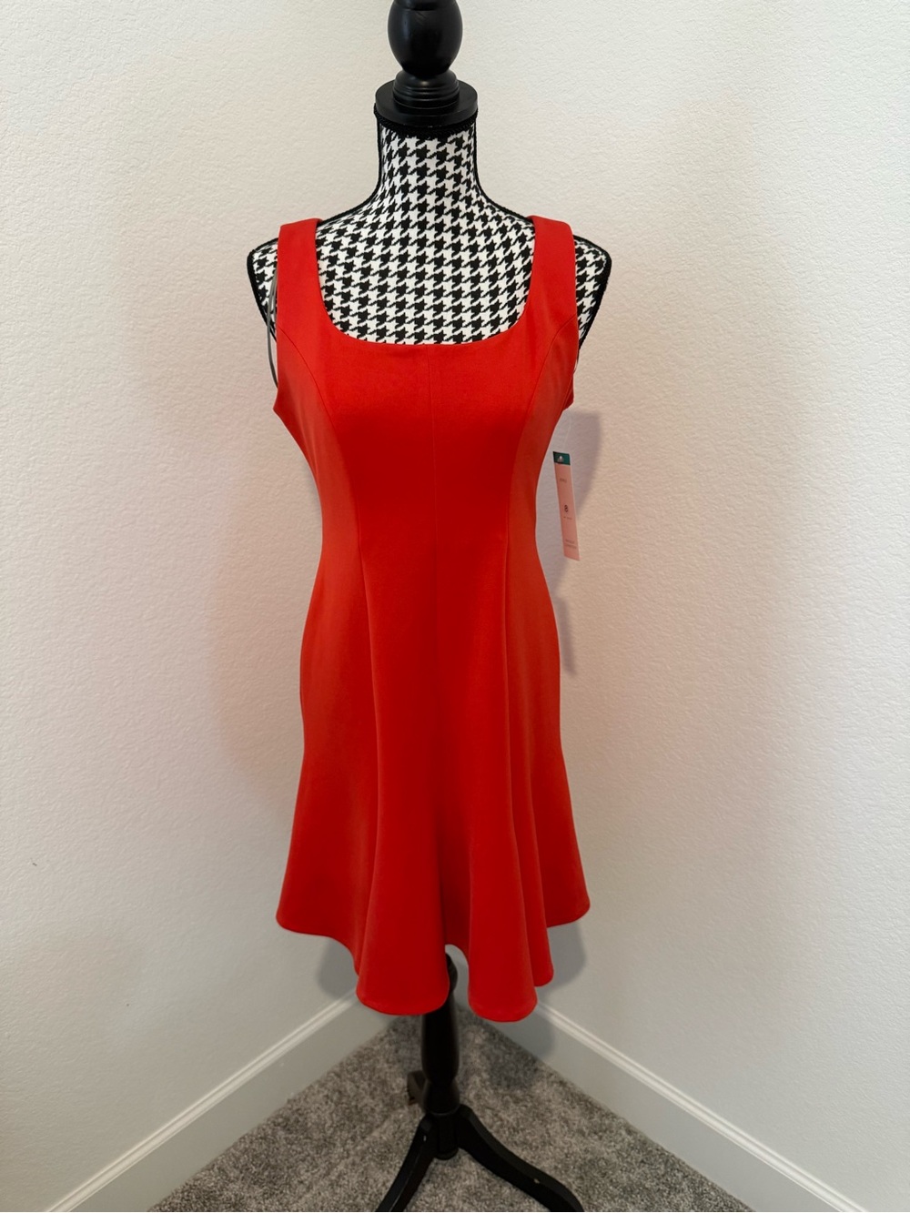 Muse Classic Red Sleeveless Fit & Flare Dress